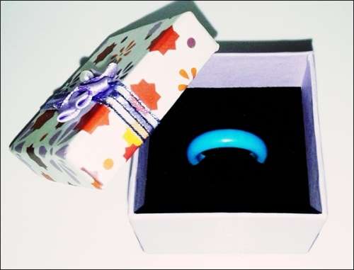 Solid Turpquoise Gemstone Ring