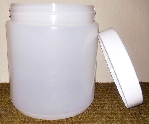 500ml Plastic Jar with Lid - (Pack of 4)