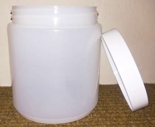 500ml Plastic Jar with Lid - (Pack of 4)