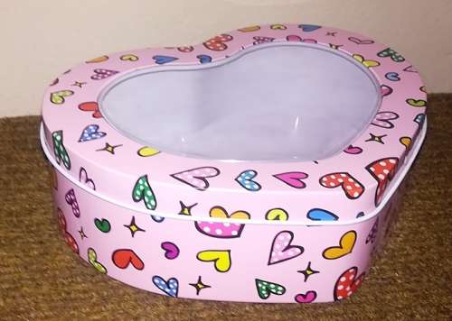 Heart-Shaped Gift or Storage Tin