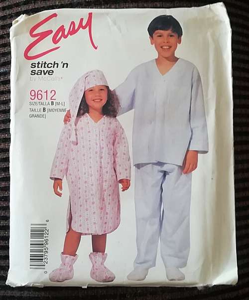 McCalls Pattern 9612 - Easy Stitch and Save - Size Med-Large
