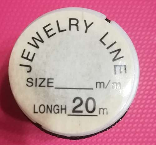 Jewellery Crystal String 0.4mm - Black 20m Roll