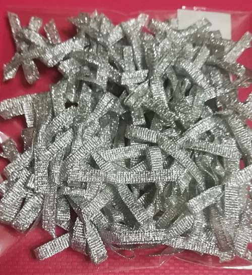 Organza Bows - Silver (80)