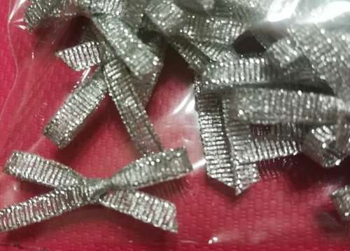 Organza Bows - Silver (80)