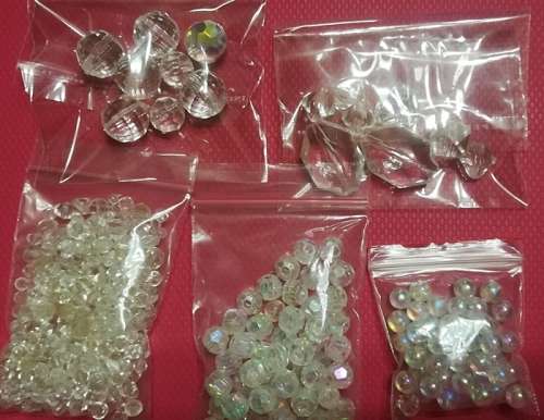 Mixture of Clear Acrylic Beads