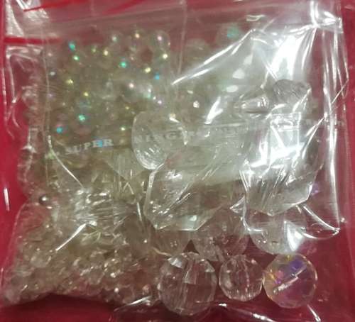 Mixture of Clear Acrylic Beads