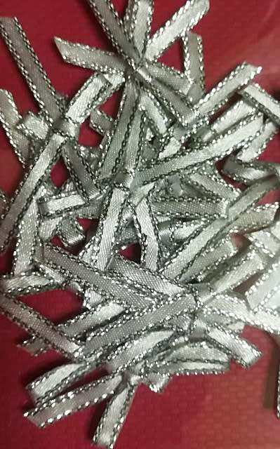 Satin Bows - White (24)