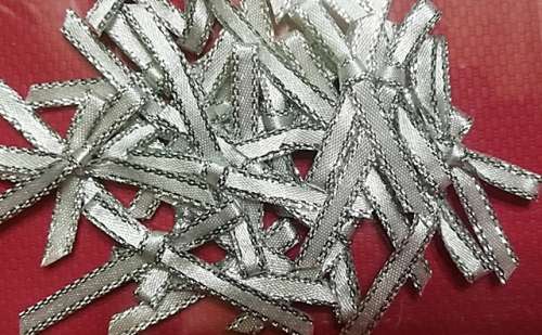 Satin Bows - White (24)