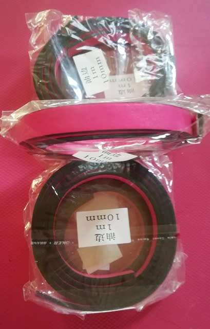 Flat Leather 10mm - Pink 1 meter