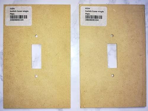 Wooden switchplate cover (Set of 2)