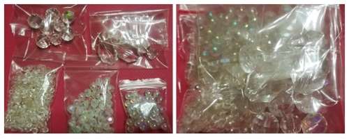 Mixture of Clear Acrylic Beads