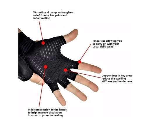 Copper Infused Gloves - Medium