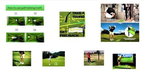 Golf Swing/Putting Training Mat - Indoor/Outdoor