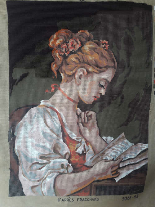 Tapestry Kit - Pretty lady reading