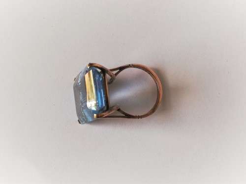 Vintage Aquamarine 9ct Gold Ring