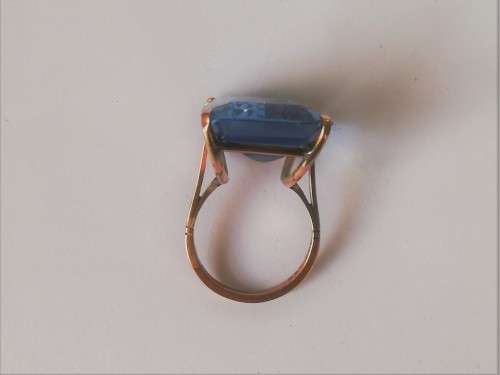 Vintage Aquamarine 9ct Gold Ring