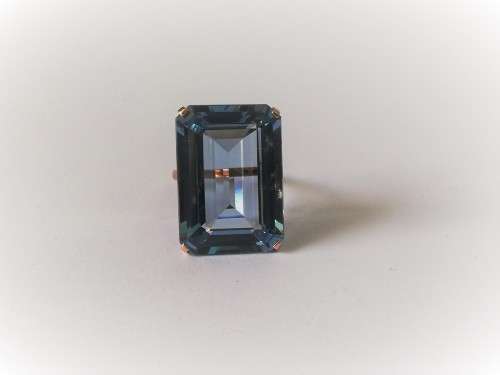 Vintage Aquamarine 9ct Gold Ring