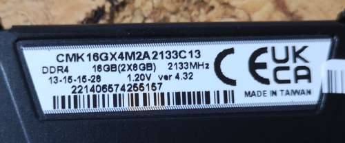 Corsair Vengeance LPX 16GB DDR4 2133MHz C13 kit