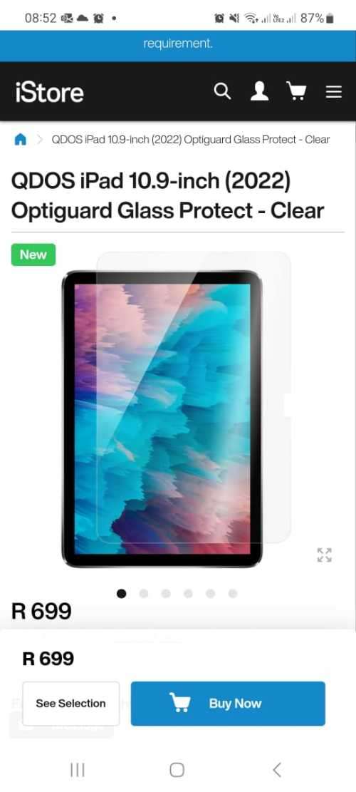 BRAND NEW SEALED - IPAD 10.2 INCH(9TH GEN) COVER AND SCREEN GUARD WORTH R1300 TOGETHER