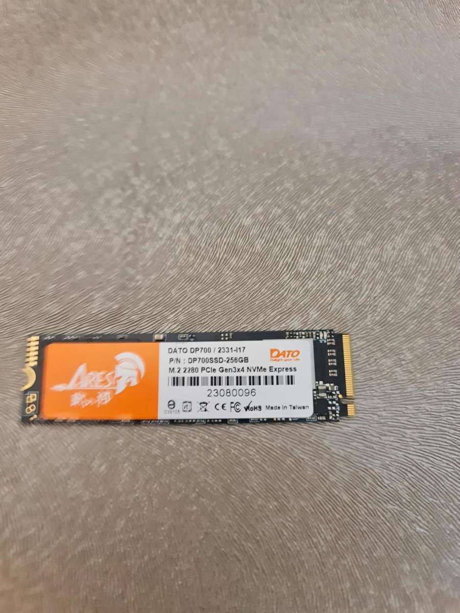 DATO SSD HARD DRIVE - 256GB NVME PCIe EXPRESS - GEN 3 GEN 4 - FULL WORKING CONDITION