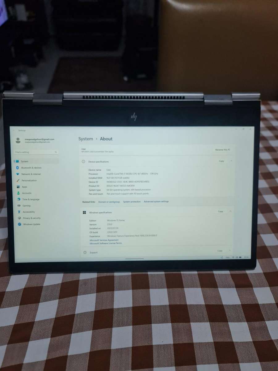 HP ENVY 360 - CORE i7 8TH GEN - 32GB MEMORY - 1TB SSD HARD DRIVE - 15.6 INCH FULL TOUCH SCREEN