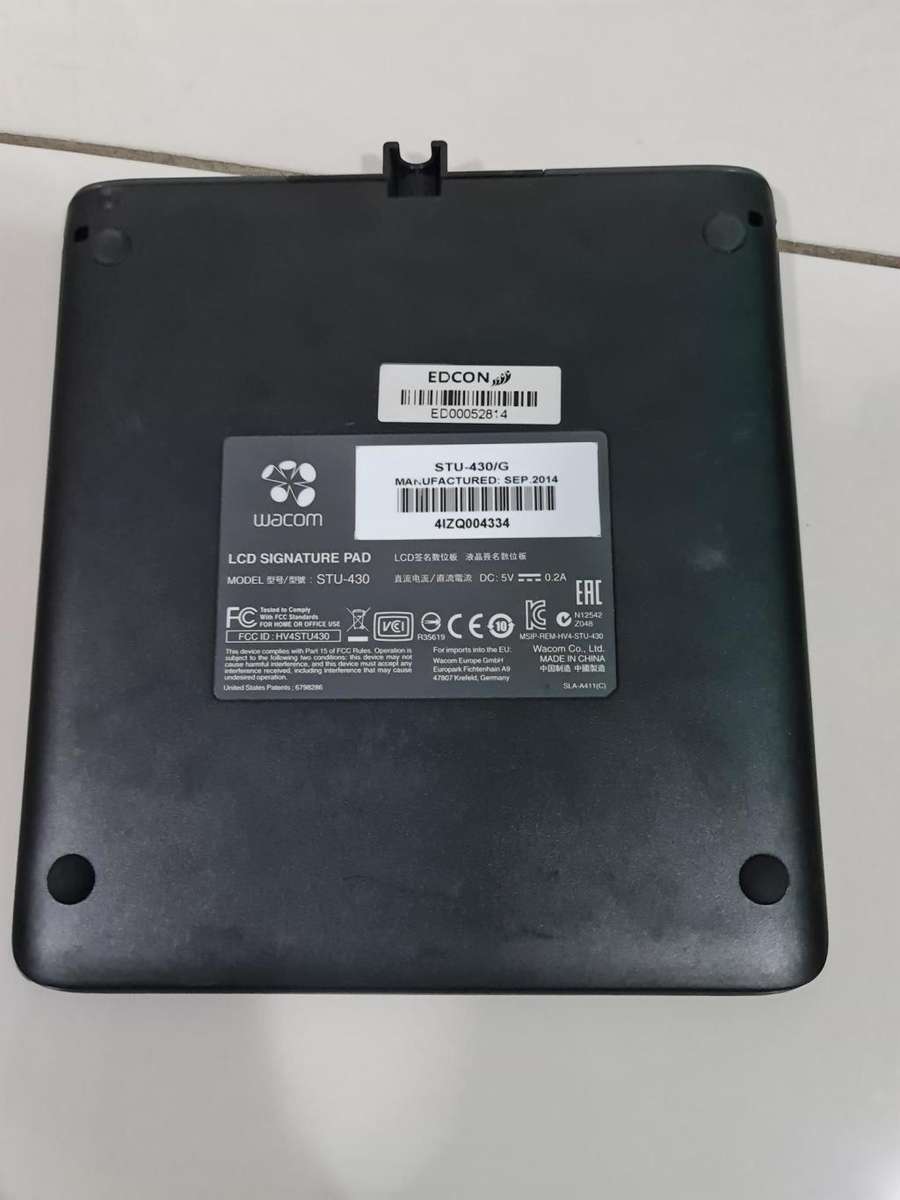 WACOM STU-430 SIGNATURE PADS, 4.5 INCH MONOCHROME REFLECTIVE LCD, BATTERY-FREE PEN INCLUDED