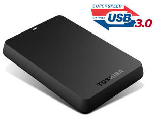 BRAND NEW TOSHIBA EXTERNAL HARD DRIVES, USB3.0, 2.5" - 1 TB