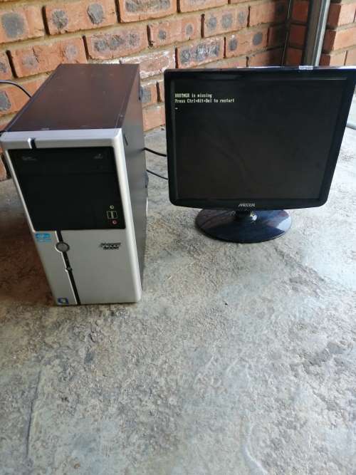 MECER TOWER AND SCRREN, CORE I5, 4GB, 500GB HARD