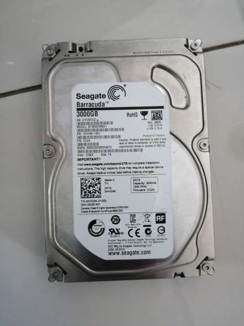 3TB HARD DRIVE, 3.5 INCH, DESKTOP HARD DRIVE, Seagate BARRACUDA, 7200 RPM
