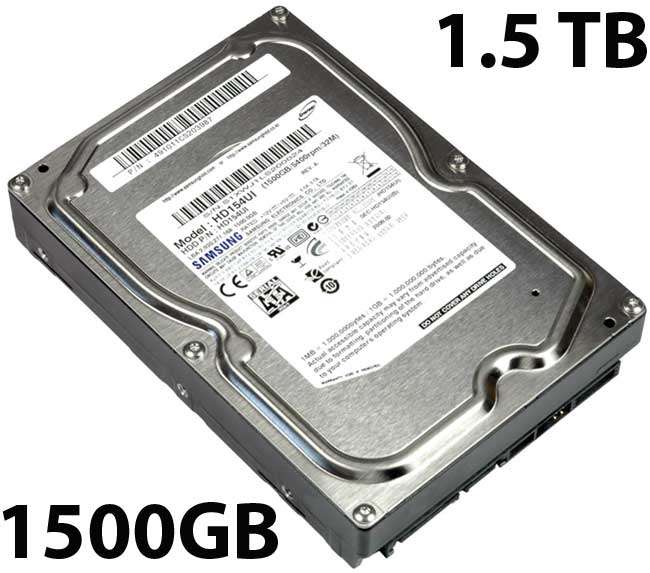 SHORTAGE WORLDWIDE - BRAND NEW INTERNAL SAMSUNG 3.5 INCH HARD DRIVE - 1.5 GB - LAST 2 FOR THE YEAR