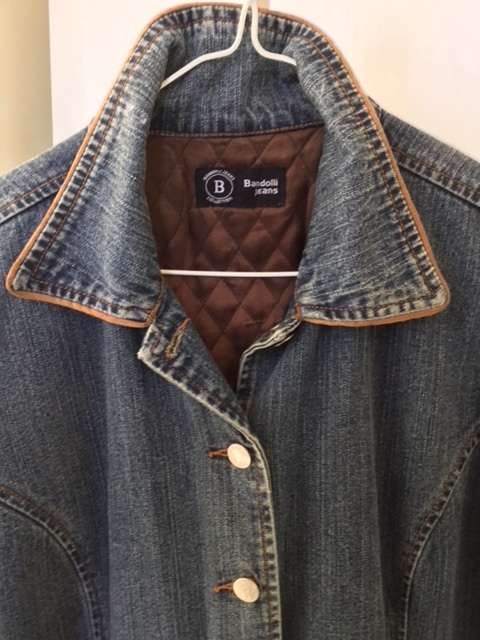 Imported Vintage 3/4 L Denim Coat/Jacket with Quilted lining