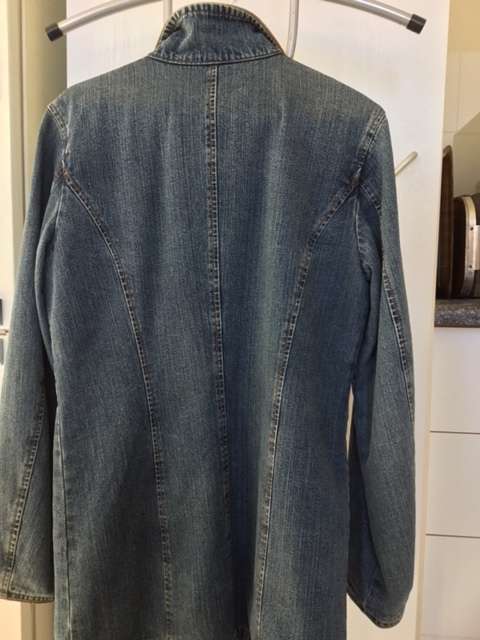Imported Vintage 3/4 L Denim Coat/Jacket with Quilted lining
