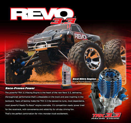 Traxxas REVO 3.3 2.4Ghz RTR Nitro Monster Truck TRA5309--The Ultimate machine