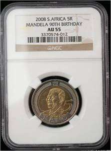 R1 Auction **Mandela 90th Birthday AU55**