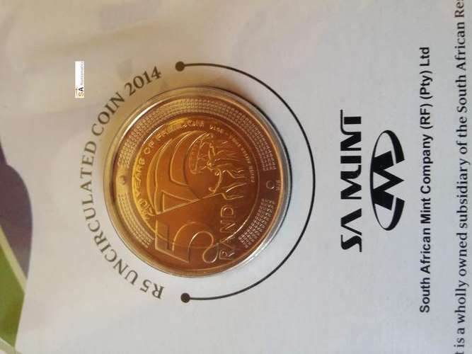 **NEW**2014 20 YEARS OF DEMOCRACY UNC R5 & UNION BUILDINGS UNC R2 COMBO**