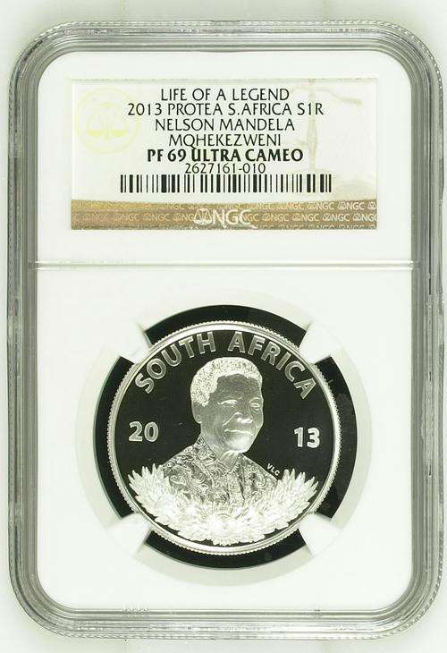 **PROTEA SERIES*LIFE OF A LEGEND: NELSON MANDELA*PF69 ULTRA CAMEO NGC GRADED