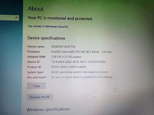 Mini Celeron Computer