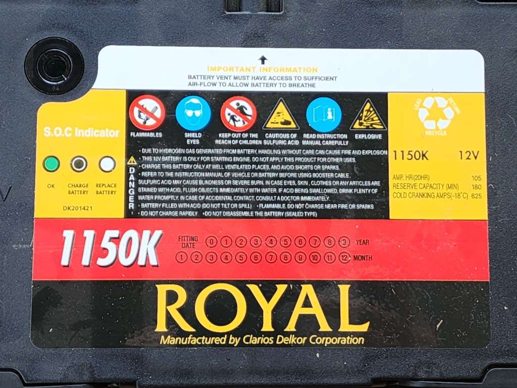 Lead Acid Battery 1150K (used)