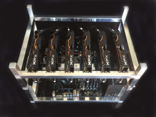 Complete 6x GPU Mining Rig for mining Ethereum/Zcash/Monero/Bitcoin Gold/etc