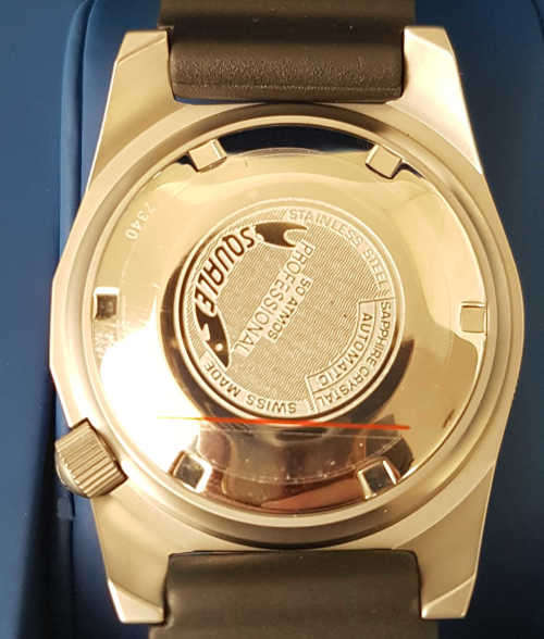 Brand New Squale Dive Watch with Blue Dial (Sand-Blasted Case) #1521-026M-BLR