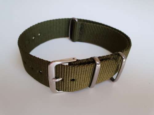 20mm Nato Watch Strap Khaki Green