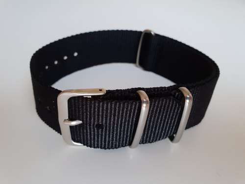 22mm Nato Watch Strap Black