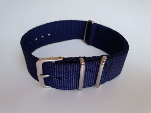 22mm Nato Watch Strap Navy Blue