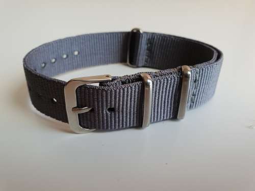 18mm Nato Watch Strap Grey