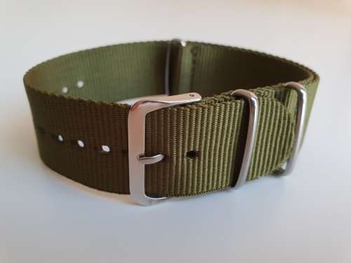 24mm Nato Watch Strap Khaki Green