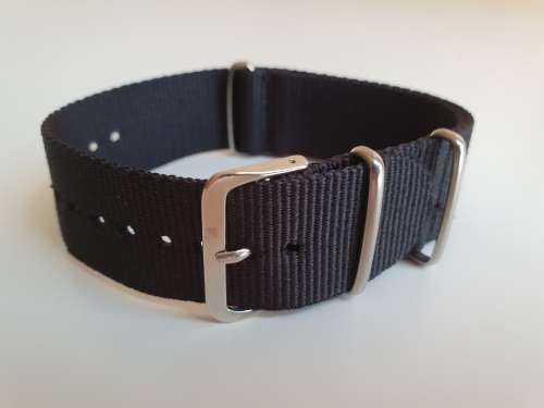 24mm Nato Watch Strap Black
