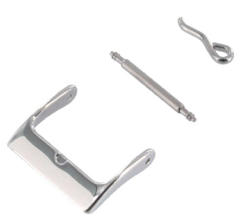 22mm Watch Buckle Polished Stainless Steel - WB100