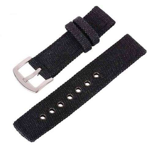 20mm Canvas Watch Strap Black