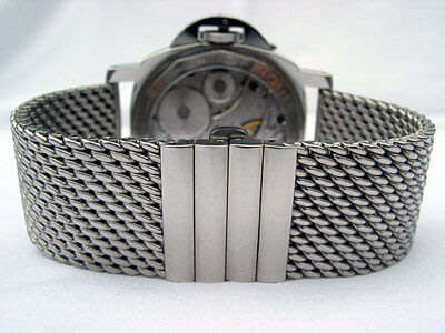 20mm Shark Mesh Bracelet in Stainless Steel