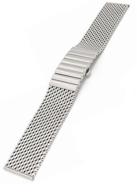 20mm Shark Mesh Bracelet in Stainless Steel